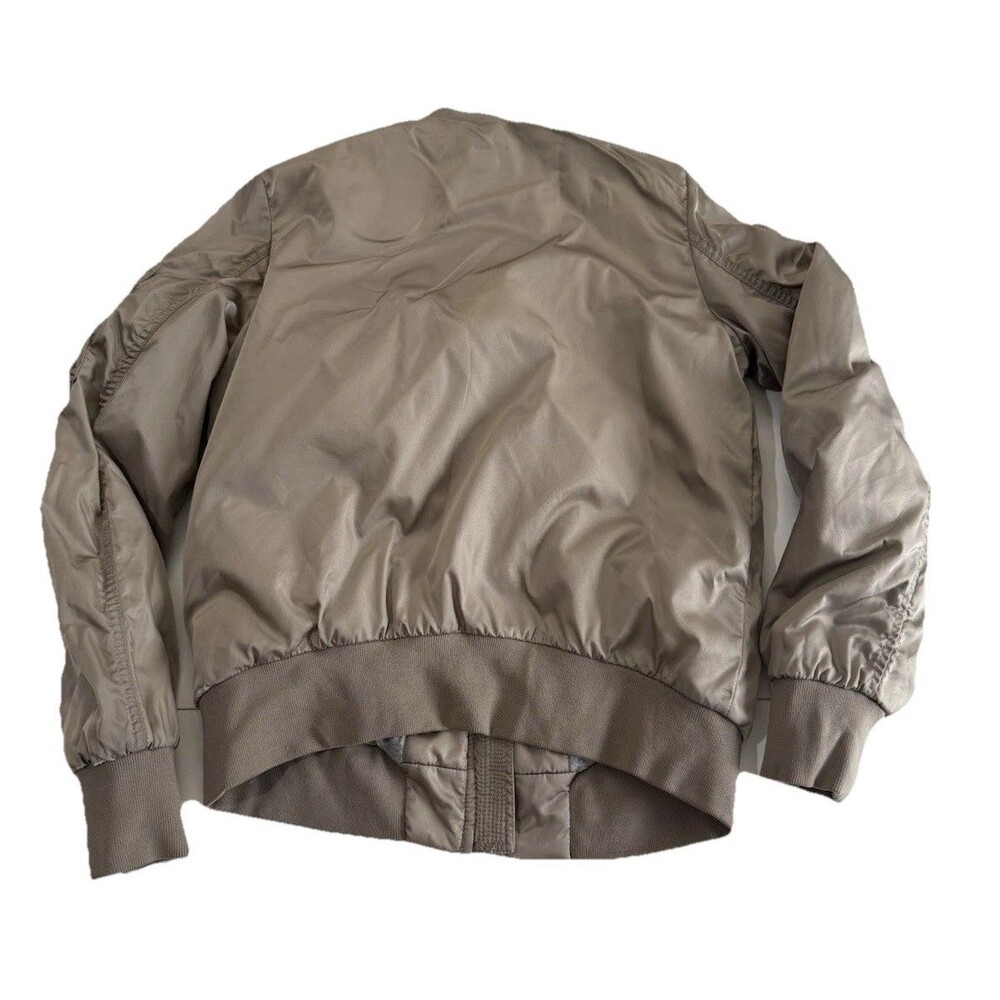 The Group by BABATON Modern Taupe Zip Pocket GILMAN Bomber Jacket Womens sz S - Picture 11 of 16